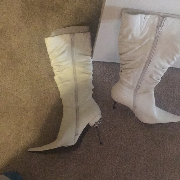 Bronx Shoes Brand New White Gogo Boots Poshmark